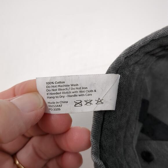 Ghost Slideback Baseball Cap Gray One Size Adjustable Embroidered 6 Panel Dalix - Picture 10 of 10